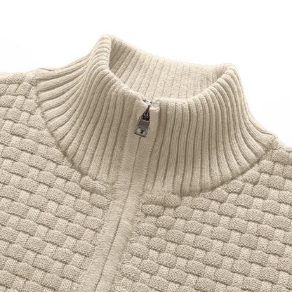Men's Winter Knitted Sweater Half Zip Warm