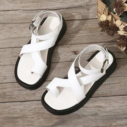 Women's Flat Buckle Sandals Platform - Vonnera
