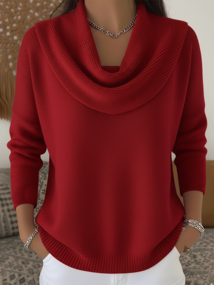Women's Cowl Neck Sweater - Vonnera