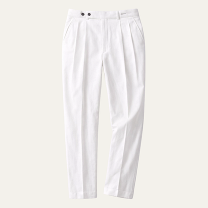 Men's Linen High Waist Dress Pants Vintage Style - Vonnera