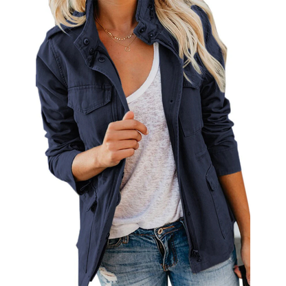 Women's Casual Zip Up Jacket Comfortable