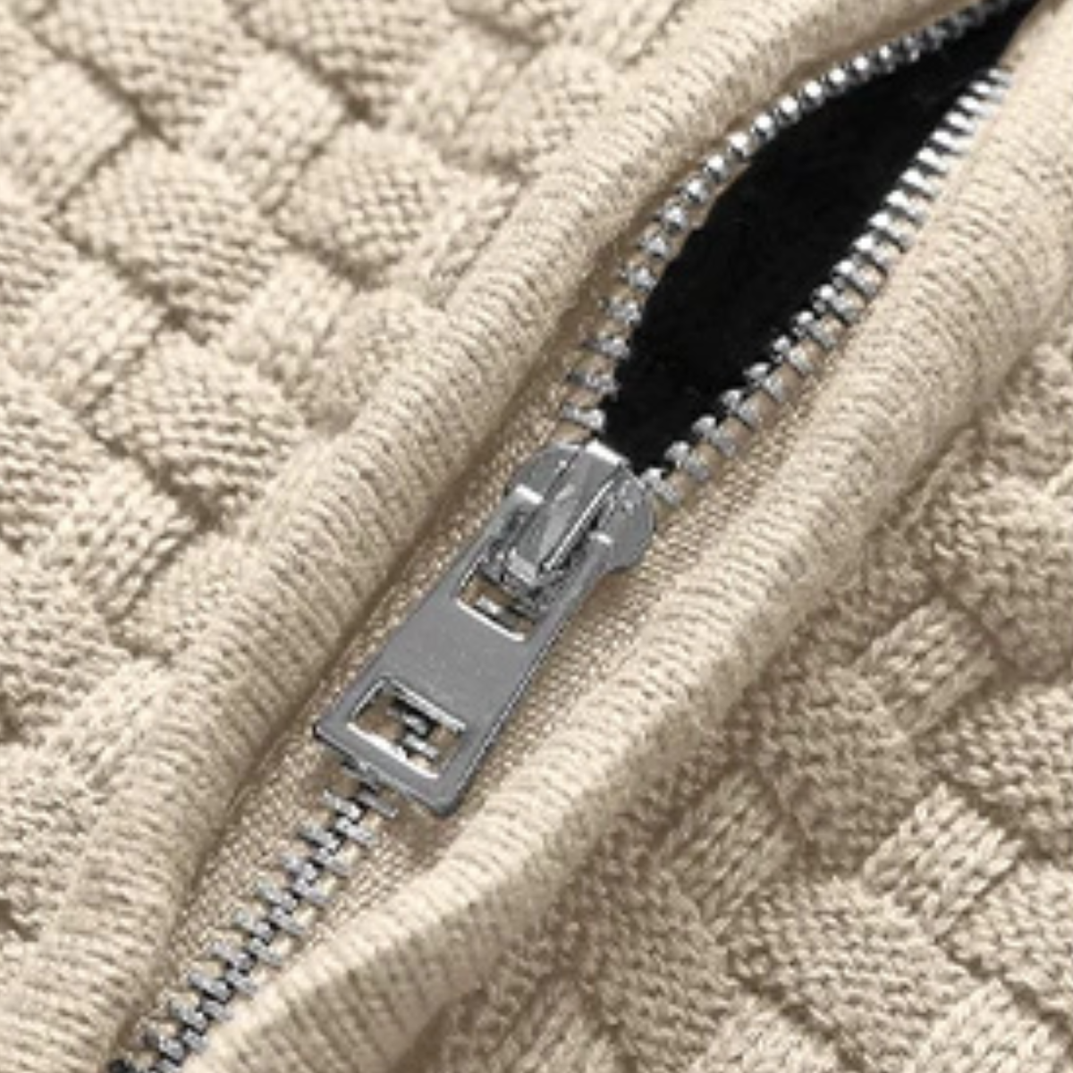 Men's Winter Knitted Sweater Half Zip Warm