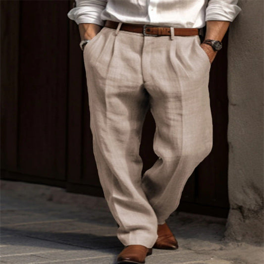 Men's Linen Pants Lightweight - Vonnera