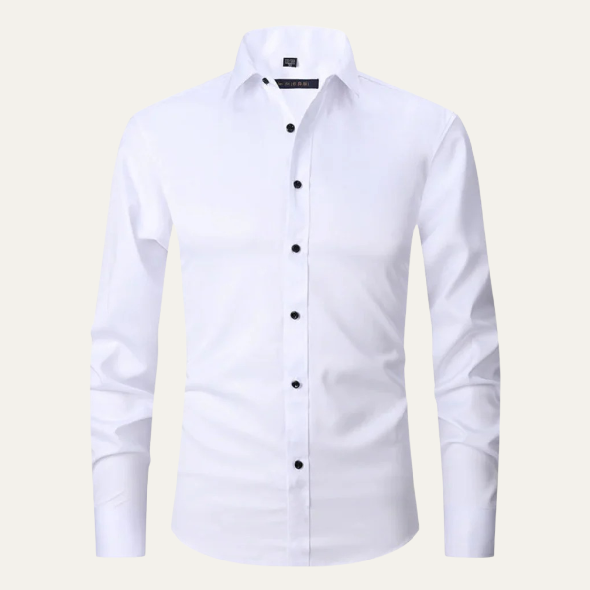 Men's Classic Formal Dress Shirt Cotton Button Up White