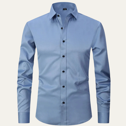 Men's Classic Formal Dress Shirt Cotton Button Up White