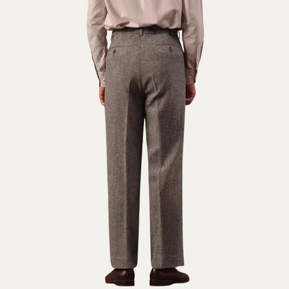 Men's Tailored Pleated Pants High Waist