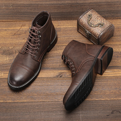 Porto Cervo Men's Leather Ankle Boots