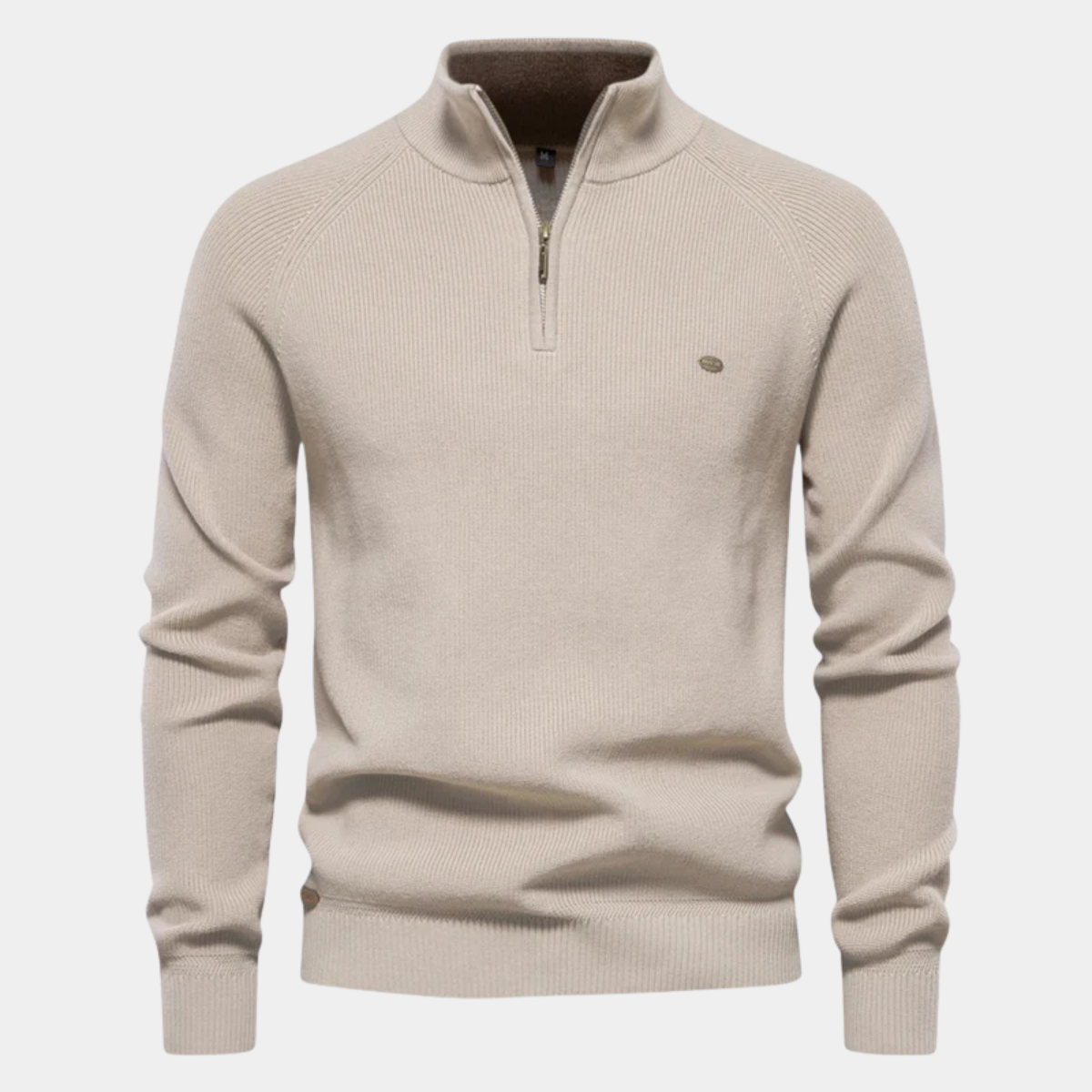 Men's Cotton Quarter Zip Sweater