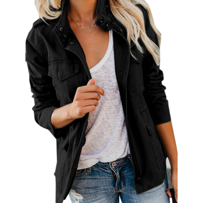 Women's Casual Zip Up Jacket Comfortable - Vonnera
