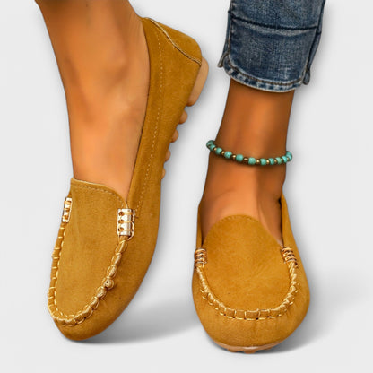 Women's Stitched Moccasin Loafers