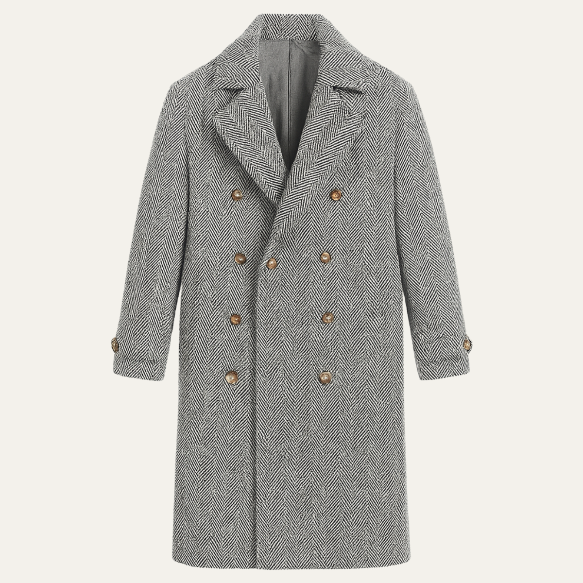 Men's Wool Blend Double Breasted Coat - Vonnera