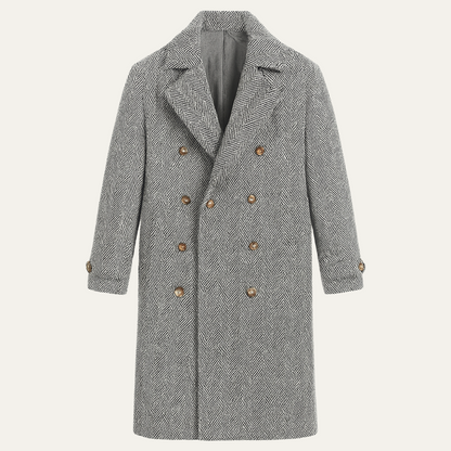 Men's Wool Blend Double Breasted Coat - Vonnera