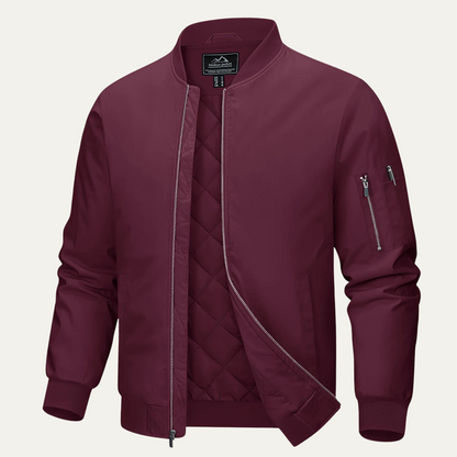 Men's Lightweight Zip Up Bomber Jacket