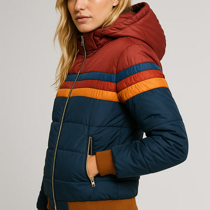 Women's Waterproof Puffer Jacket Hooded Winter Coat