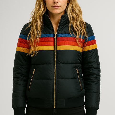 Women's Waterproof Puffer Jacket Hooded Winter Coat