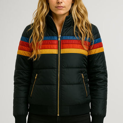 Women's Waterproof Puffer Jacket Hooded Winter Coat