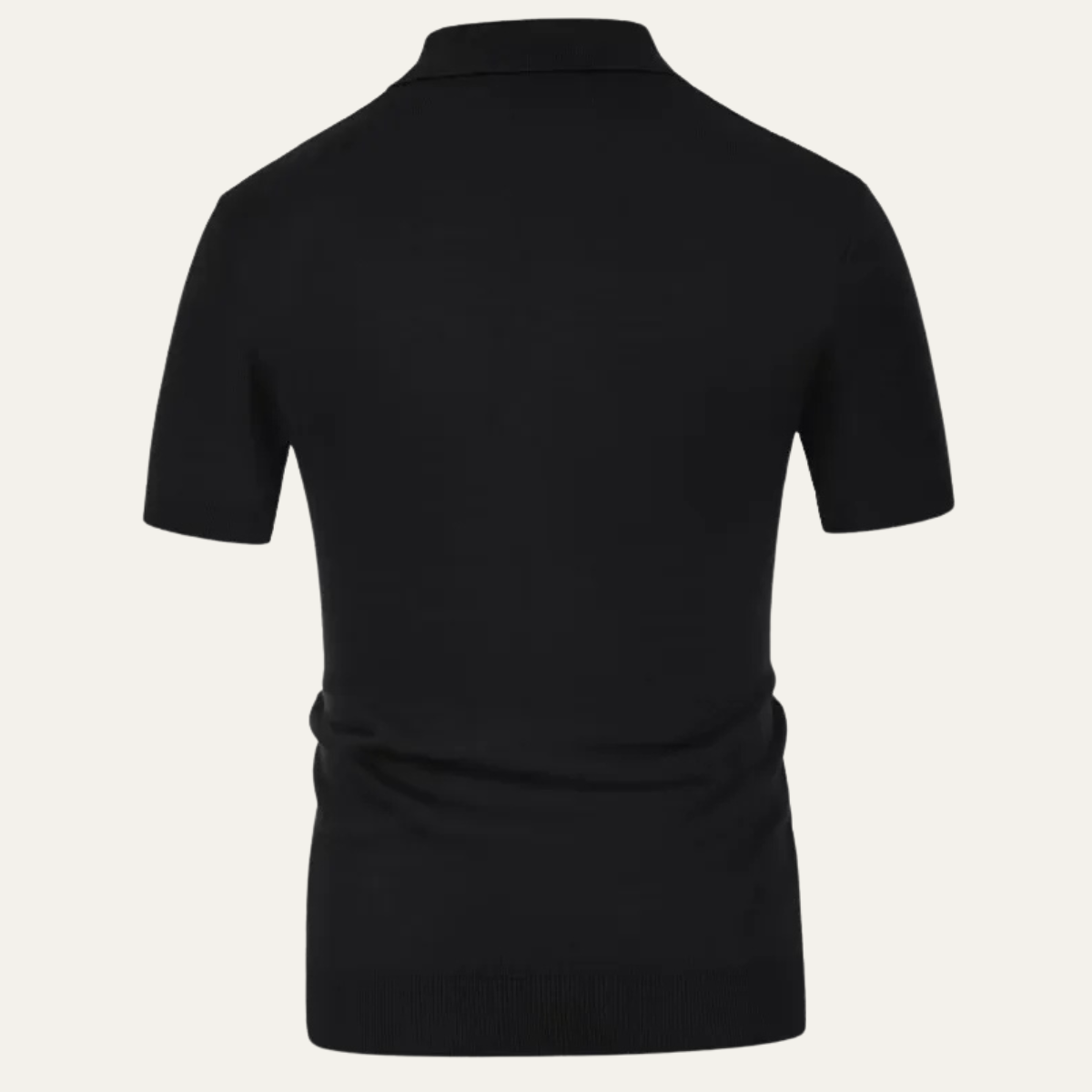 Amarone Men's Knit Polo Contrast Pattern Shirt