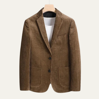 Men's Slim Fit Corduroy Blazer Jacket