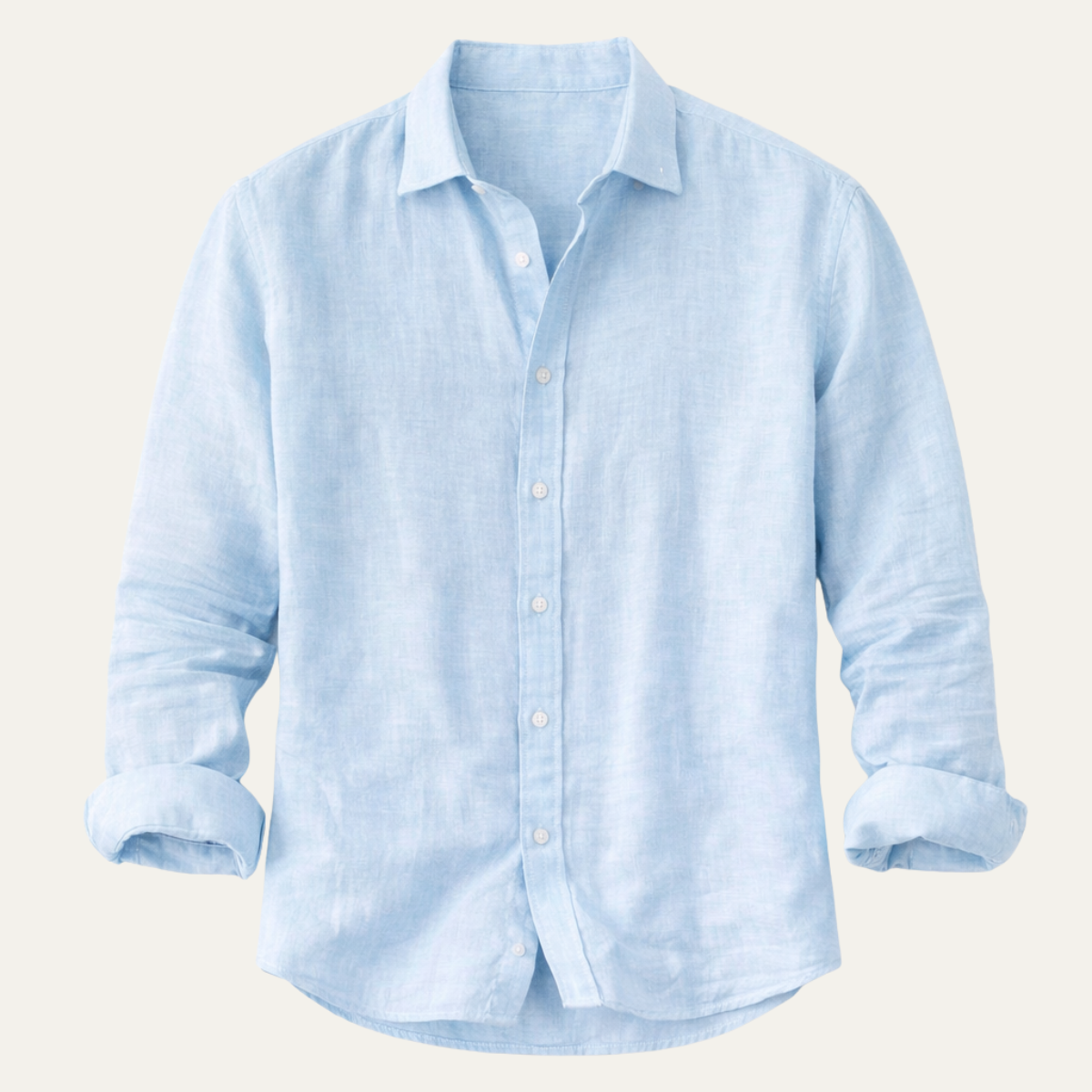 Men's Cotton Linen Shirt Casual Lapel Style