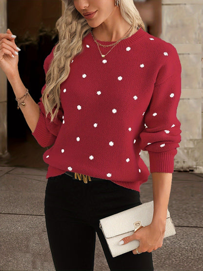 Women's Polka Dot Sweater