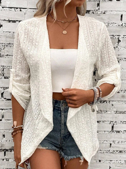 Women's Relaxed Fit Crochet Cardigan - Vonnera