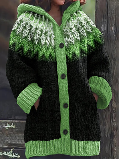 Women's Patterned Cardigan Sweater