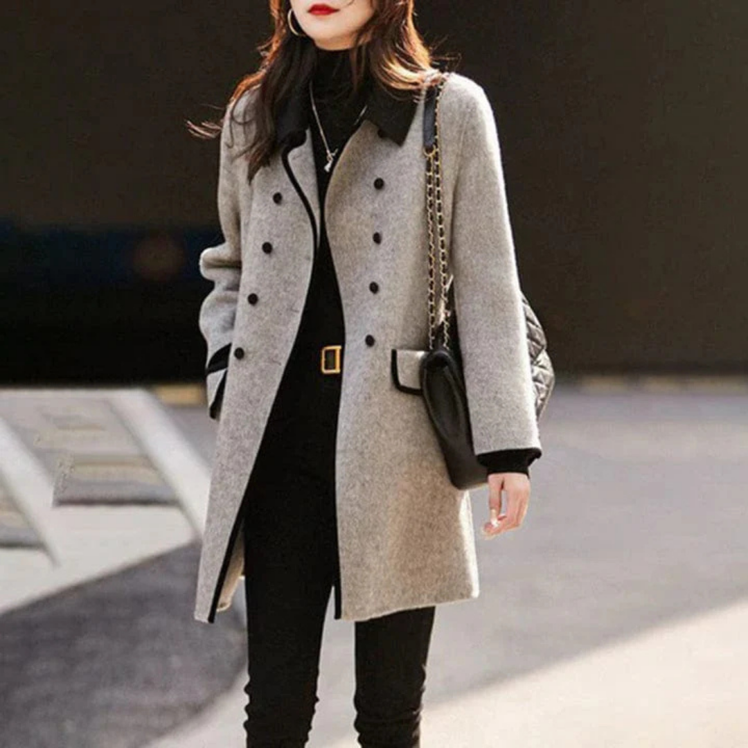 Women's Long Winter Trench Coat - Vonnera