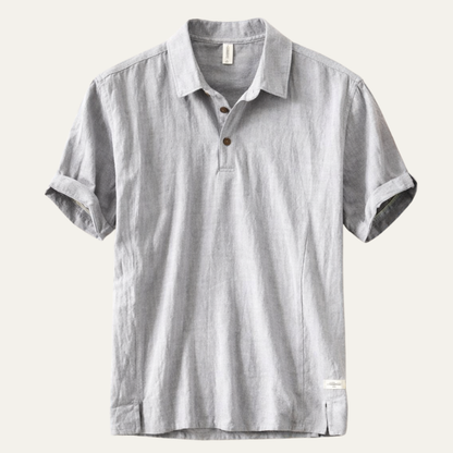 Montrose Men's Linen Polo Shirt Short Sleeve Casual - Vonnera