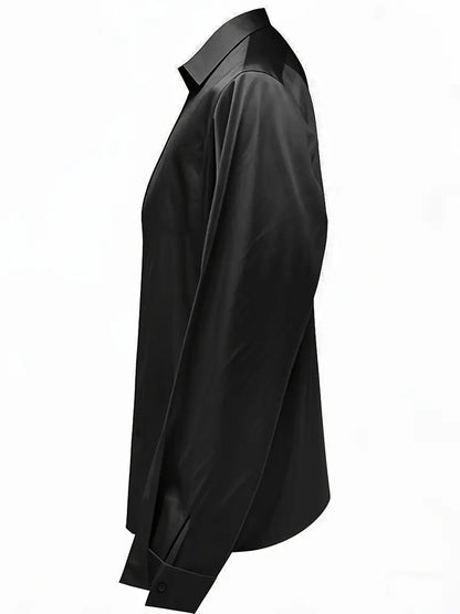 Women's V-Neck Satin Blouse