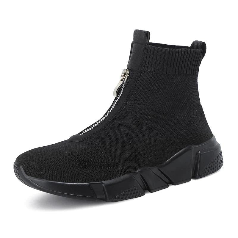 Women's Slip On Boots Zipper Detail - Vonnera