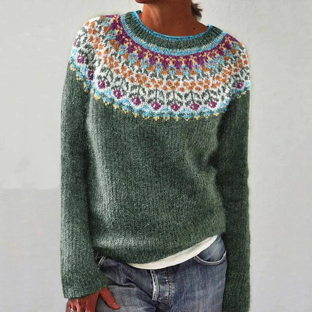 Women's Floral Sweater Bright Colors - Vonnera