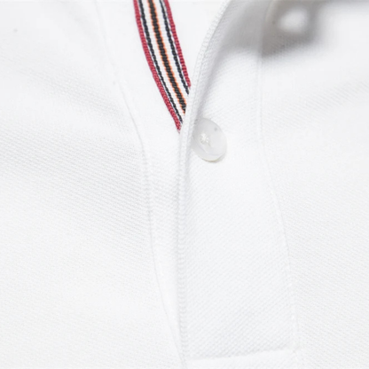 Men's Cotton Polo Shirt Classic White