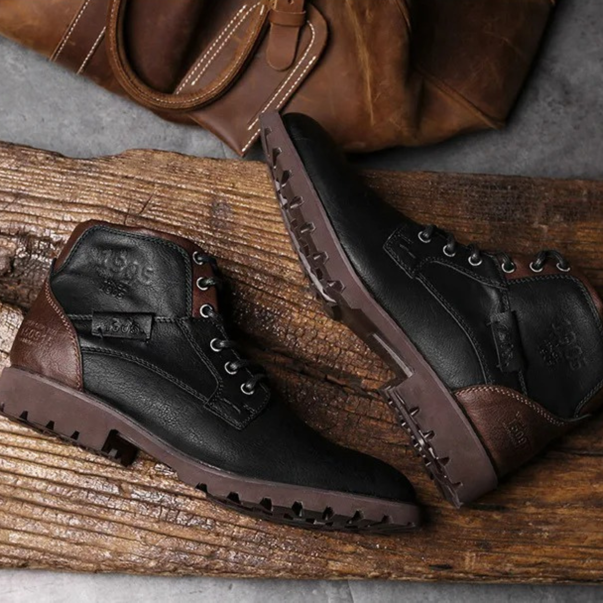 Men's Leather Combat Boots