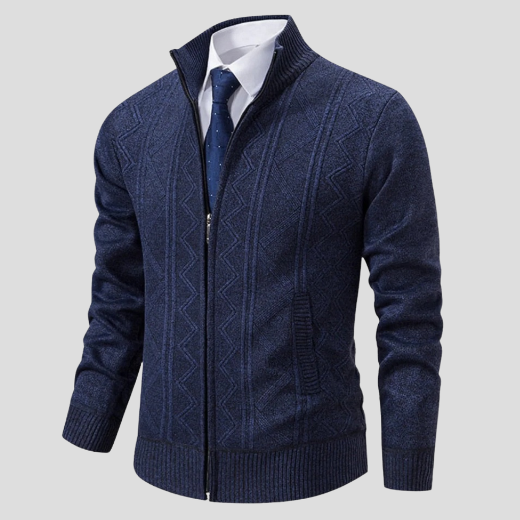 Men's Knit Cardigan Sweater Layering Piece