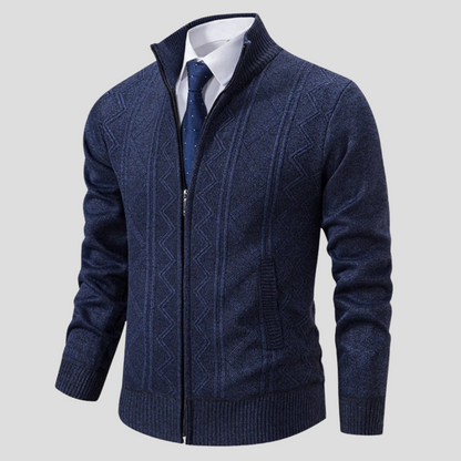 Men's Knit Cardigan Sweater Layering Piece
