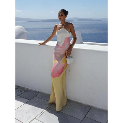 Hannah Women's One-Shoulder Floral Maxi Dress