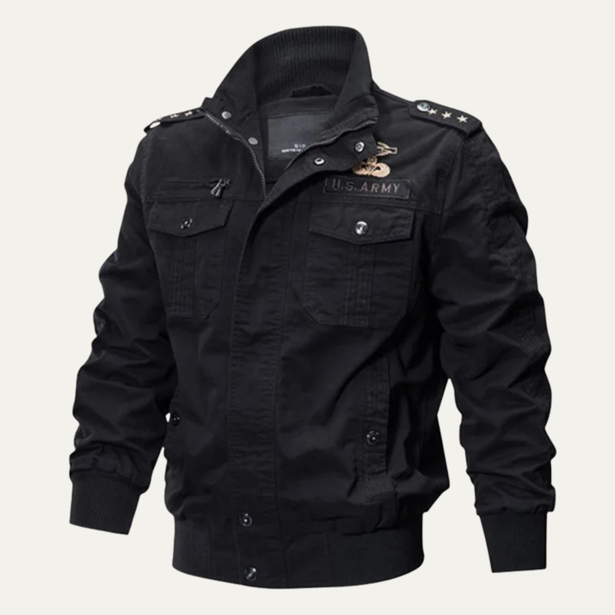 Men's Windproof Bomber Jacket Multi-Pocket Military Style - Vonnera