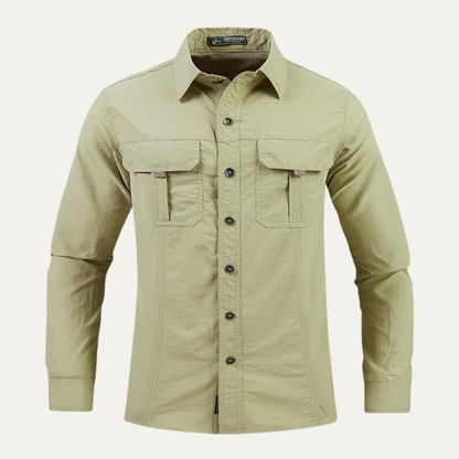 Montbrook Men's Tactical Shirt Multi Pocket Outdoor Cargo