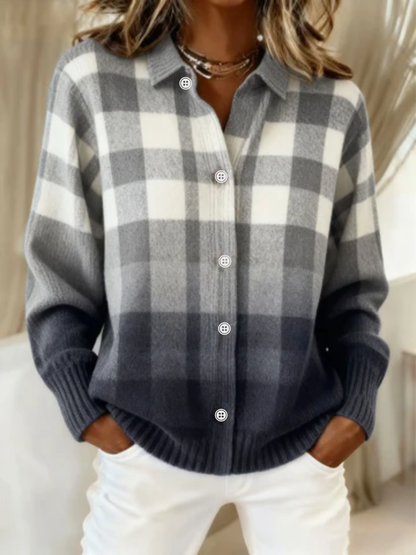 Checkered Women's Blouse - Vonnera