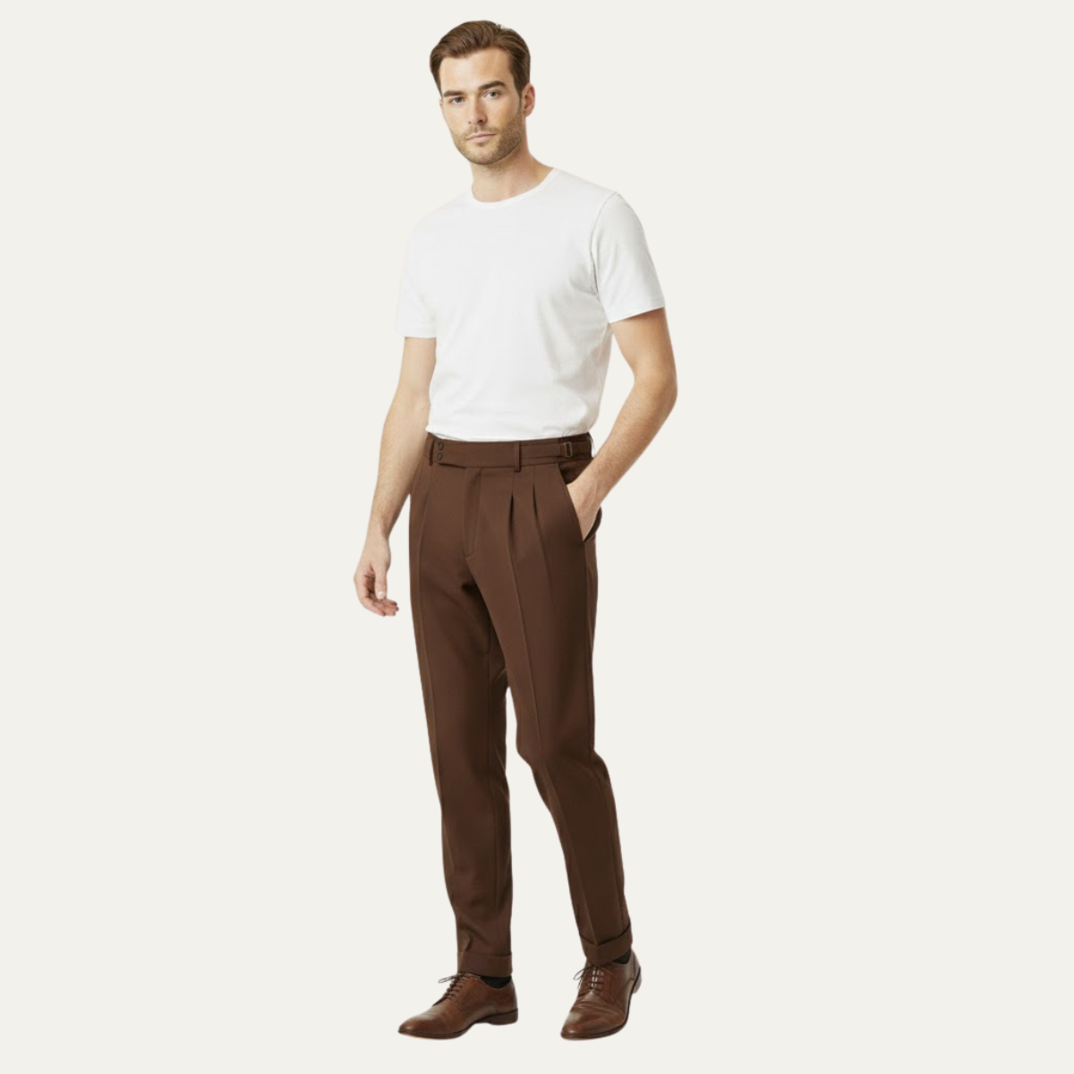 Men's Slim Fit Business Suit Pants