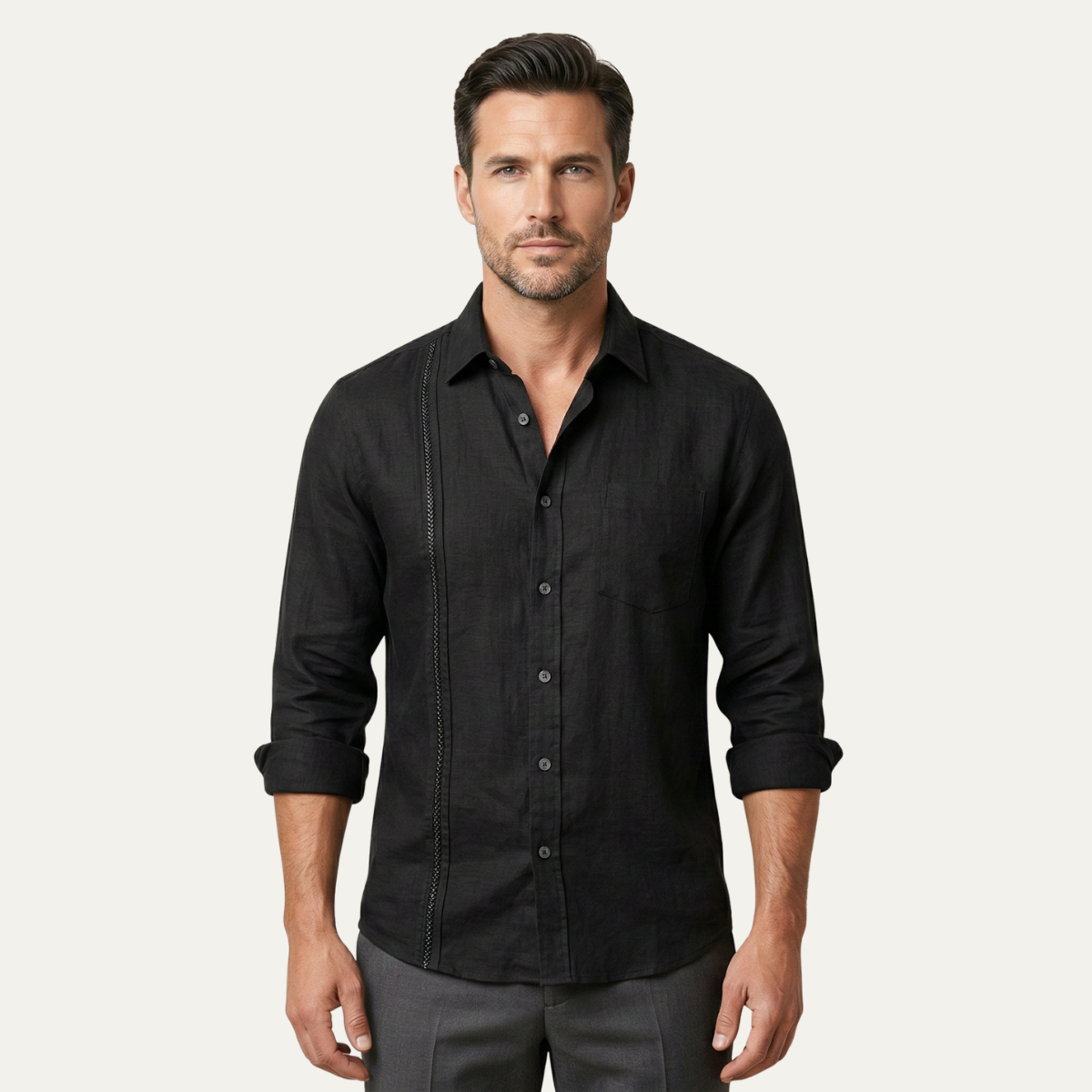 Men's Casual Beach Shirt Button Up