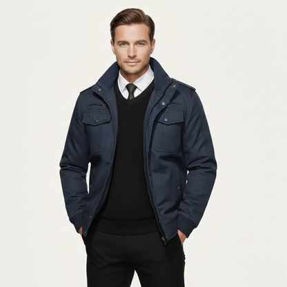 Macerata Men's Thermal Fleece Lined Military Jacket