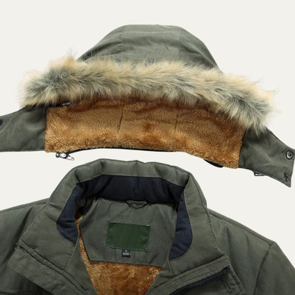 Mens Thicken Fleece Winter Jacket