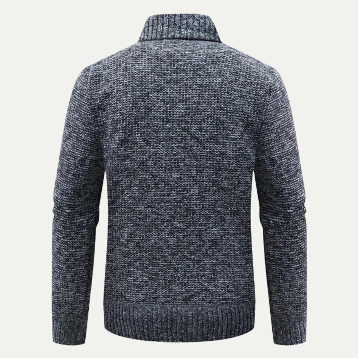 Men's Quilted Puffer Jacket Zip Up Knit