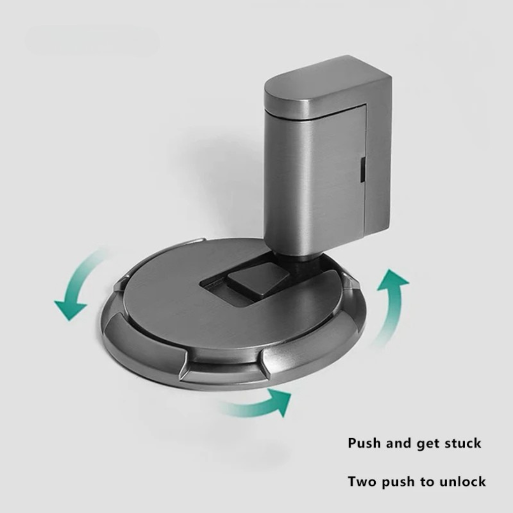 Magnetic Door Stopper Floor Mount No Drill