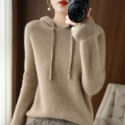 Women's Comfortable Knit Hoodie