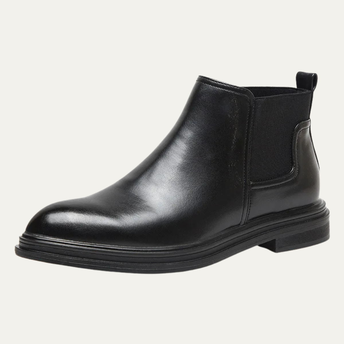 Men's Chelsea Leather Ankle Boots Black