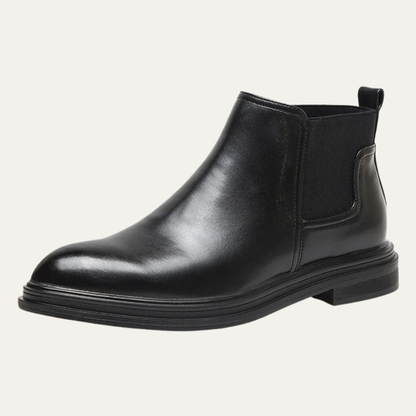 Men's Chelsea Leather Ankle Boots Black