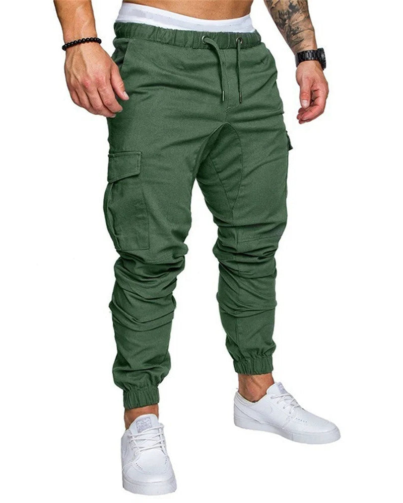 Men's Cargo Joggers Multi-Pocket Rugged Pants