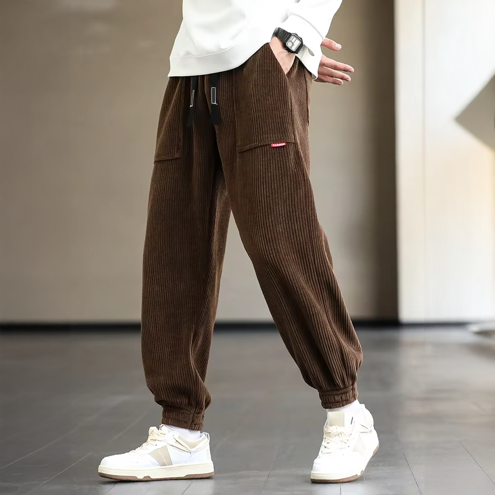 Men's Ribbed Jogger Pants